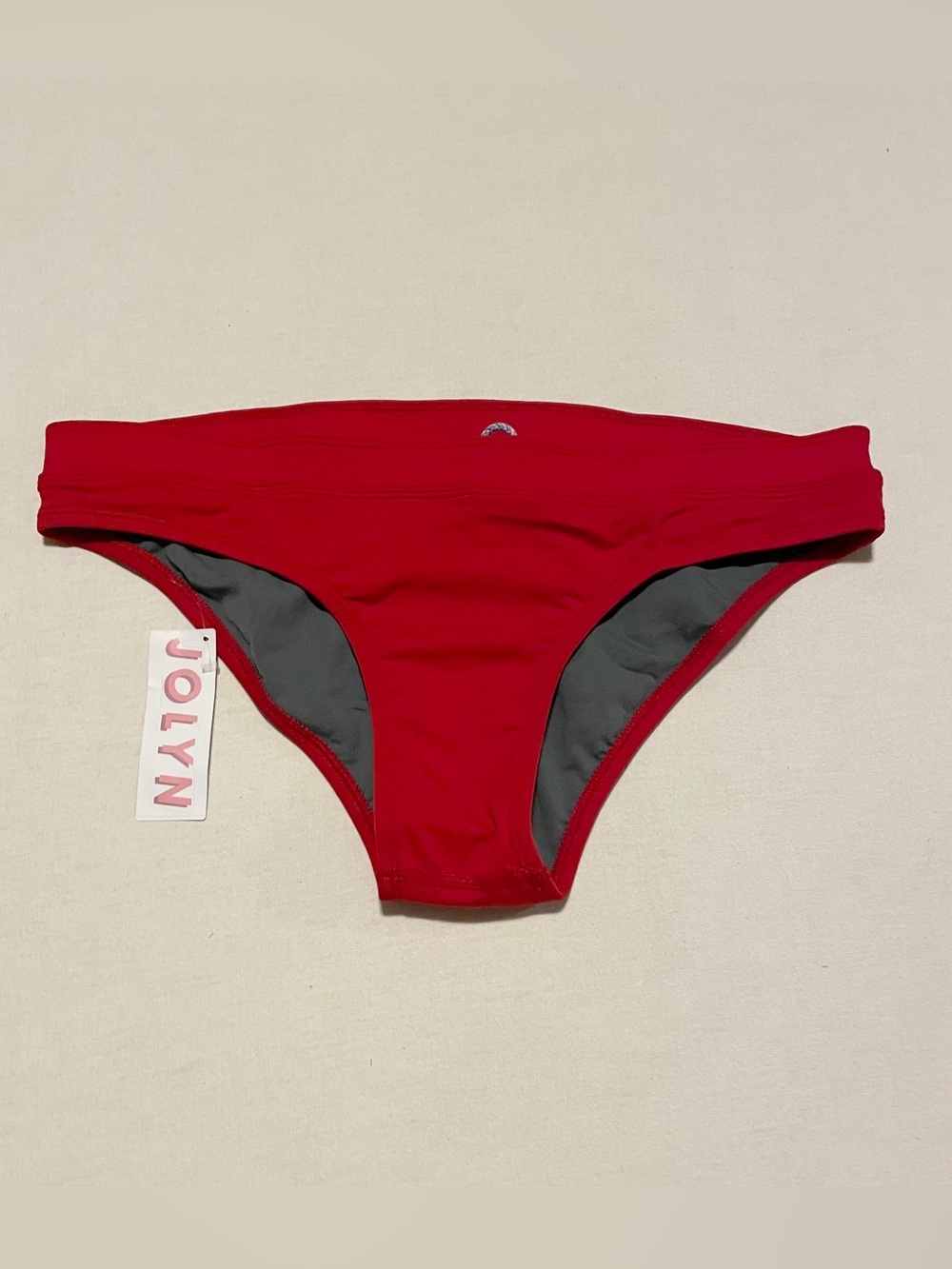 Jolyn Lifeguard Bottom Red Bikini Swim Bottoms Size L Large
